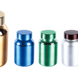 Electroplated Plastic Containers with Screw Cap